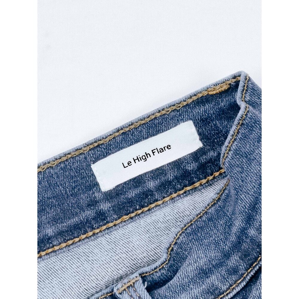 FRAME Le High Flare Jeans 28 Dublin Dark Wash High Rise 34" LHF865 - Picture 6 of 11